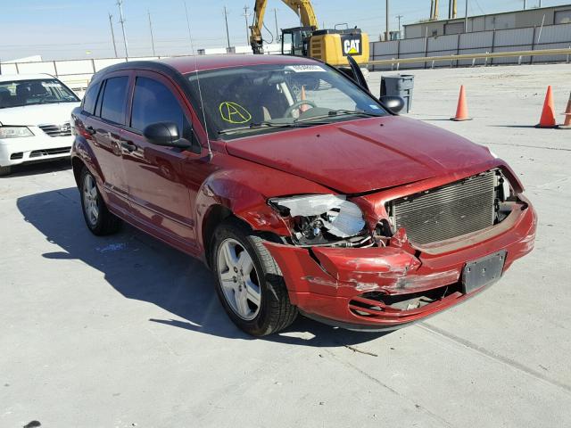 1B3HB48B67D509394 - 2007 DODGE CALIBER SX RED photo 1