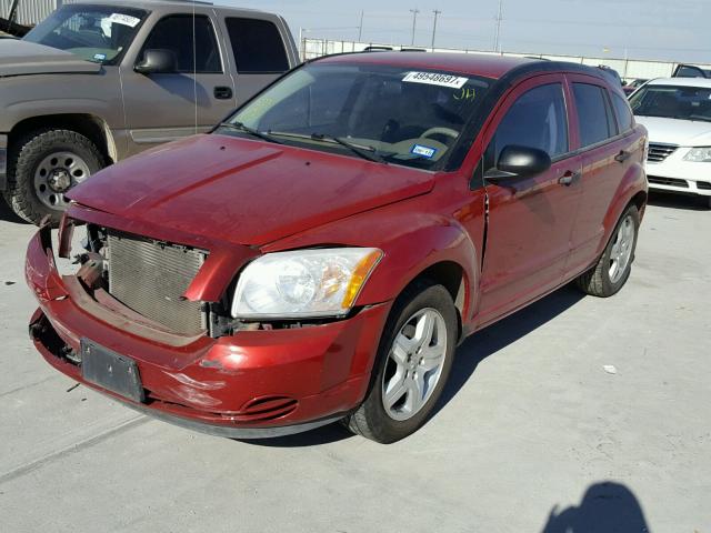 1B3HB48B67D509394 - 2007 DODGE CALIBER SX RED photo 2