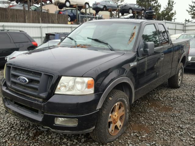 1FTPX14504FA08186 - 2004 FORD F150 BLACK photo 2