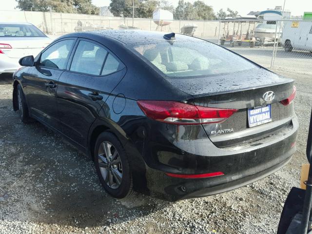 5NPD84LF3JH218164 - 2018 HYUNDAI ELANTRA SE BLACK photo 3