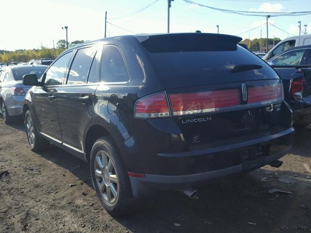 2LMDU88C48BJ32675 - 2008 LINCOLN MKX BLACK photo 3