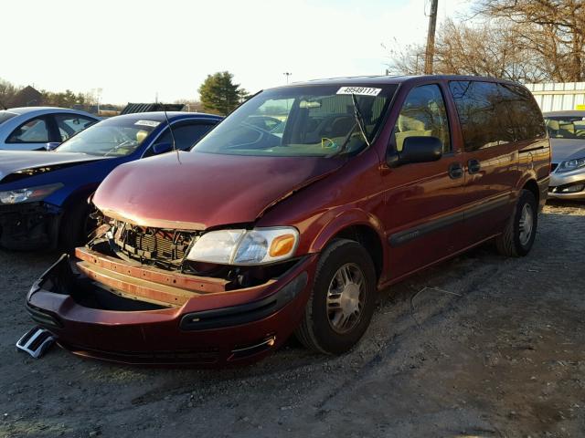 1GNDX03E33D200685 - 2003 CHEVROLET VENTURE RED photo 2