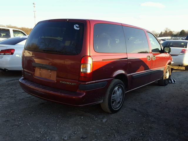 1GNDX03E33D200685 - 2003 CHEVROLET VENTURE RED photo 4