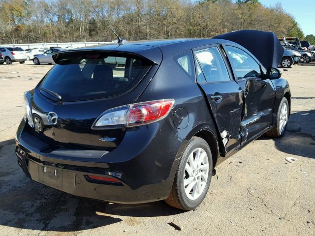 JM1BL1M74C1665656 - 2012 MAZDA 3 I BLACK photo 4