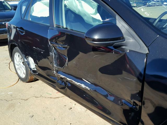 JM1BL1M74C1665656 - 2012 MAZDA 3 I BLACK photo 9