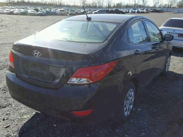 KMHCT4AE6FU923604 - 2015 HYUNDAI ACCENT GLS BLACK photo 4