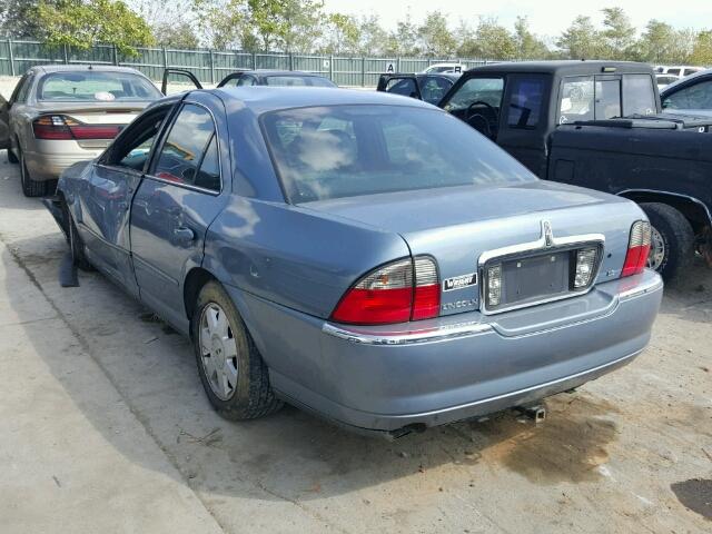 1LNHM86S94Y630360 - 2004 LINCOLN LS BLUE photo 3