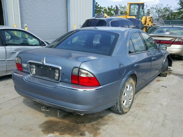 1LNHM86S94Y630360 - 2004 LINCOLN LS BLUE photo 4