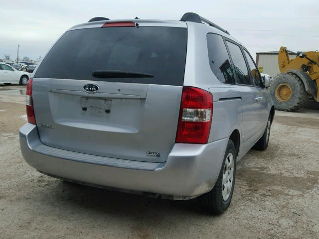 KNDMB133496279325 - 2009 KIA SEDONA SILVER photo 4