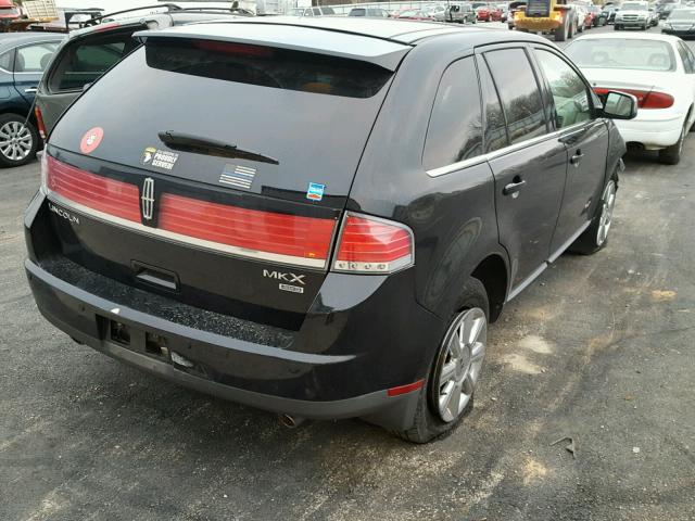 2LMDU88C37BJ21066 - 2007 LINCOLN MKX BLACK photo 4