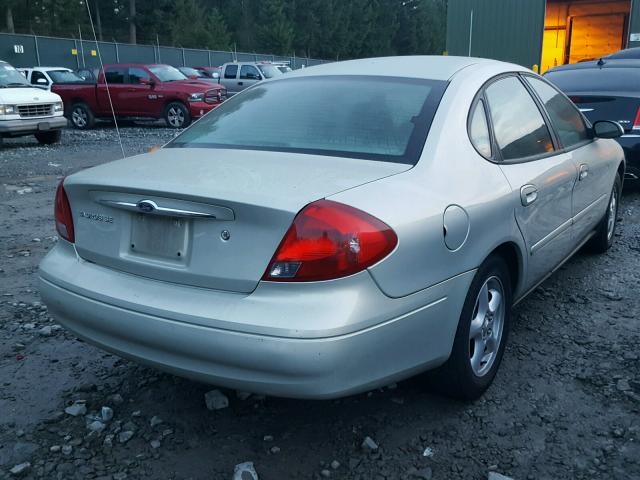 1FAHP53U43G137504 - 2003 FORD TAURUS SE SILVER photo 4