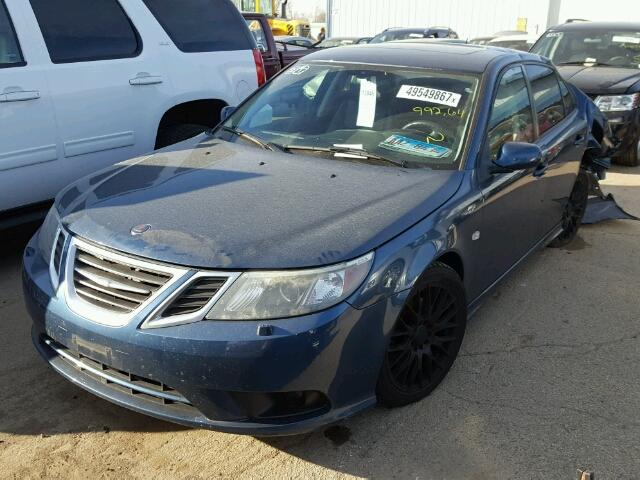 YS3FB49YX81104062 - 2008 SAAB 9-3 2.0T BLUE photo 2