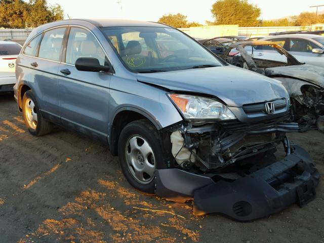 5J6RE38359L021554 - 2009 HONDA CR-V LX BLUE photo 1