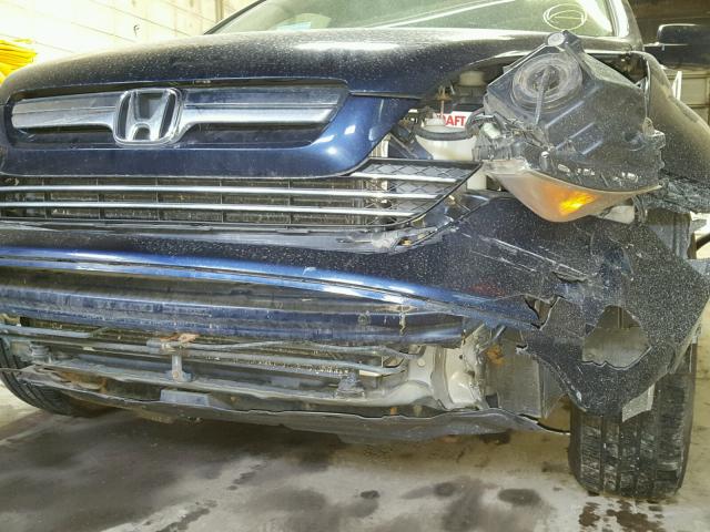 JHLRE48717C120466 - 2007 HONDA CR-V EXL BLUE photo 9