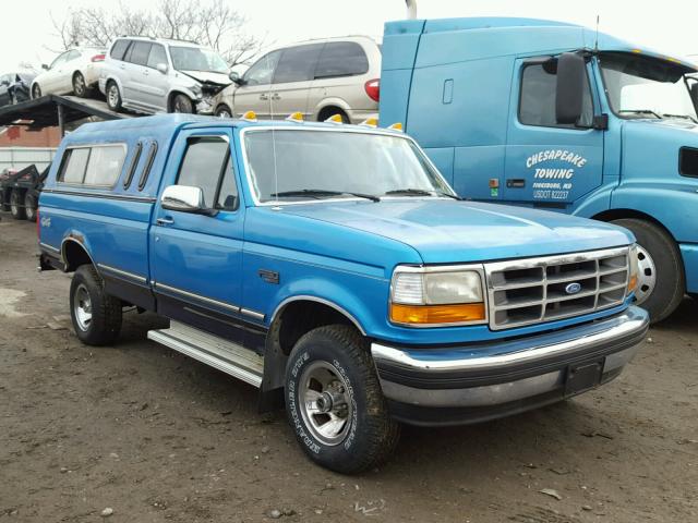 1FTEF14N1SNA72007 - 1995 FORD F150 BLUE photo 1