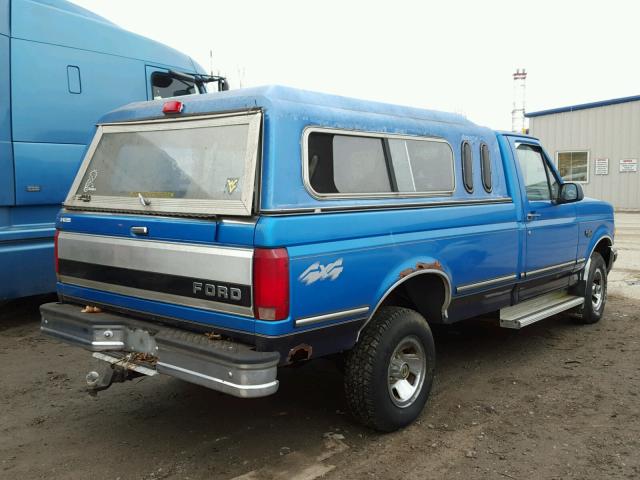 1FTEF14N1SNA72007 - 1995 FORD F150 BLUE photo 4