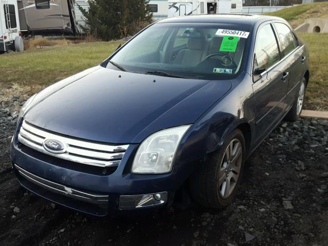 3FAHP08156R125215 - 2006 FORD FUSION SEL BLUE photo 2