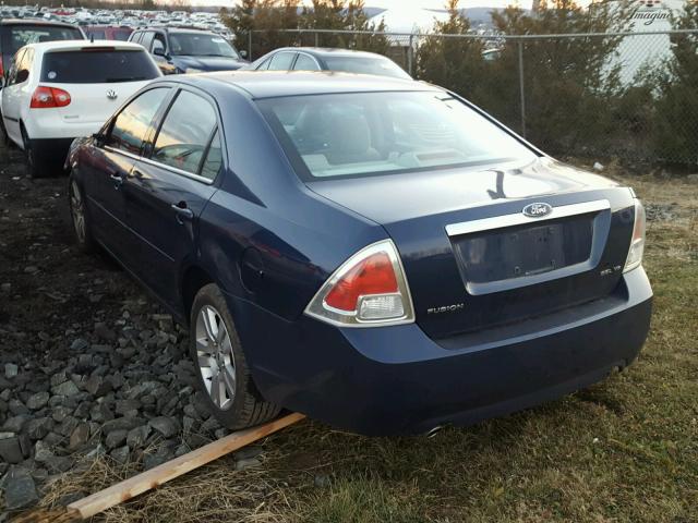 3FAHP08156R125215 - 2006 FORD FUSION SEL BLUE photo 3