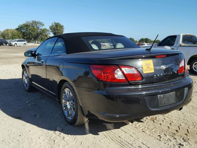 1C3LC65M38N614840 - 2008 CHRYSLER SEBRING LI BLACK photo 3