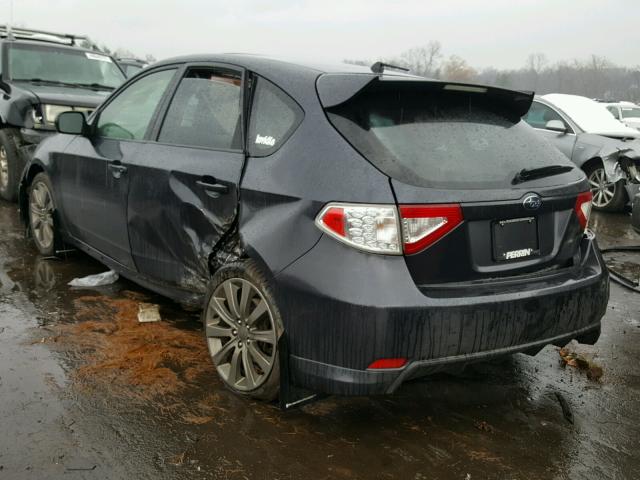 JF1GH76609G821850 - 2009 SUBARU IMPREZA WR GRAY photo 3