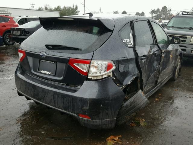 JF1GH76609G821850 - 2009 SUBARU IMPREZA WR GRAY photo 4