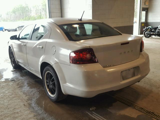 1B3BD4FB5BN583606 - 2011 DODGE AVENGER EX WHITE photo 3