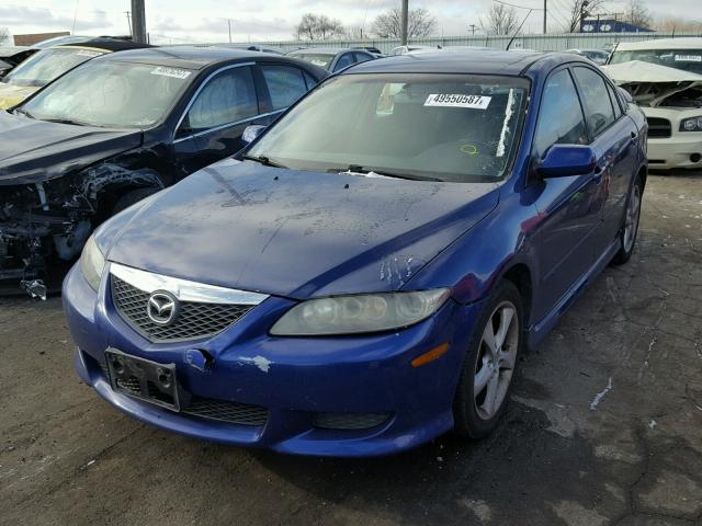 1YVHP84C755M36043 - 2005 MAZDA 6 I BLUE photo 2