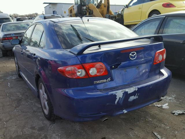 1YVHP84C755M36043 - 2005 MAZDA 6 I BLUE photo 3