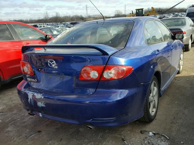 1YVHP84C755M36043 - 2005 MAZDA 6 I BLUE photo 4