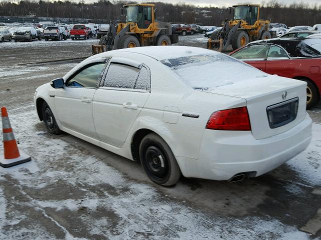 19UUA66245A063132 - 2005 ACURA TL WHITE photo 3