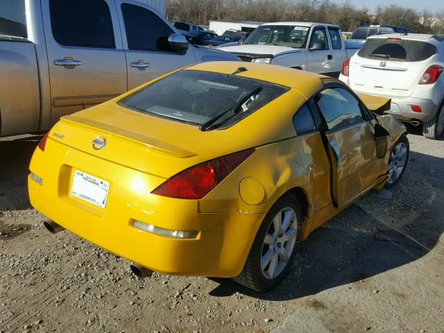 JN1AZ34D55M606826 - 2005 NISSAN 350Z COUPE YELLOW photo 4