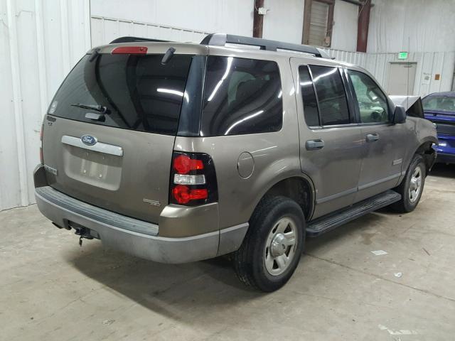 1FMEU62E56UA01101 - 2006 FORD EXPLORER X GREEN photo 4