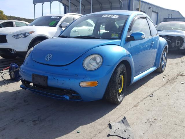 3VWGK31C94M421122 - 2004 VOLKSWAGEN NEW BEETLE 蓝色 照片 2