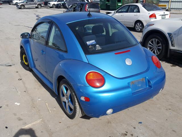 3VWGK31C94M421122 - 2004 VOLKSWAGEN NEW BEETLE 蓝色 照片 3