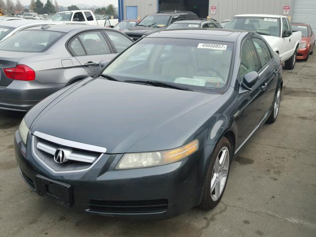 19UUA66244A021882 - 2004 ACURA TL GREEN photo 2