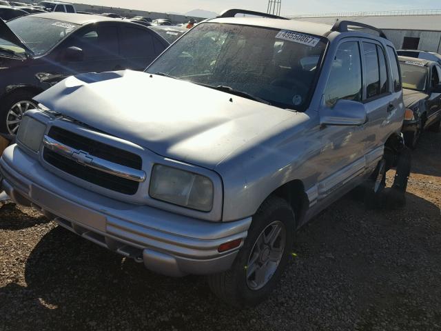 2CNBJ634136935168 - 2003 CHEVROLET TRACKER LT SILVER photo 2