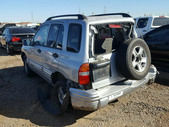 2CNBJ634136935168 - 2003 CHEVROLET TRACKER LT SILVER photo 3