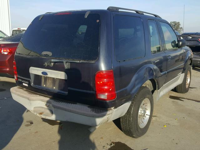 1FMYU60E41UB30455 - 2001 FORD EXPLORER S BLUE photo 4