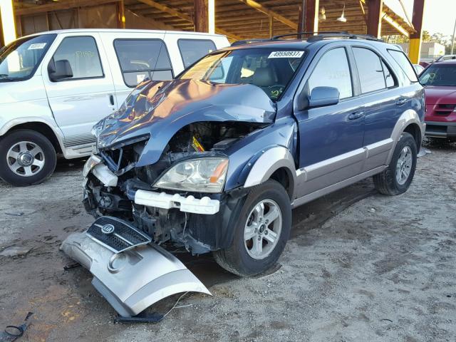 KNDJD733435099047 - 2003 KIA SORENTO EX BLUE photo 2