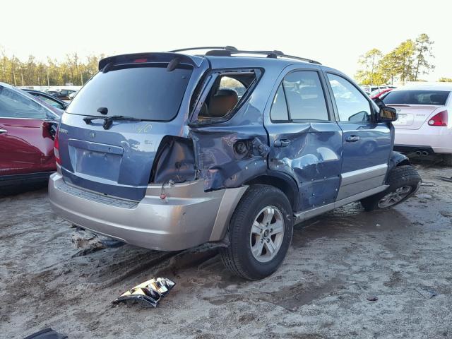 KNDJD733435099047 - 2003 KIA SORENTO EX BLUE photo 4