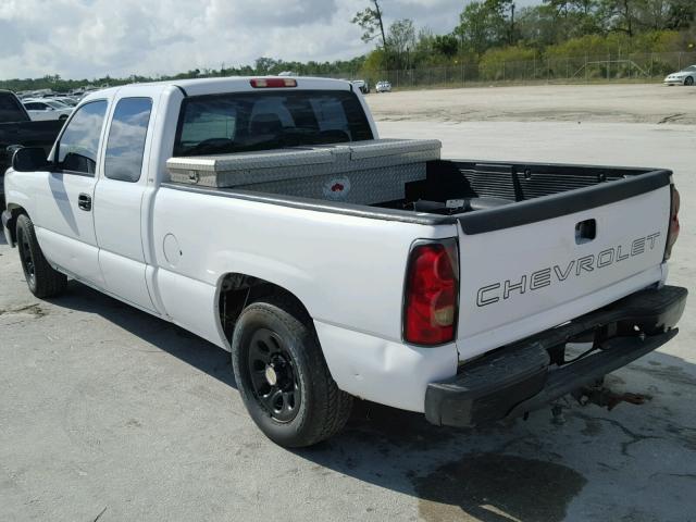 1GCEC19X75Z154906 - 2005 CHEVROLET SILVERADO WHITE photo 3