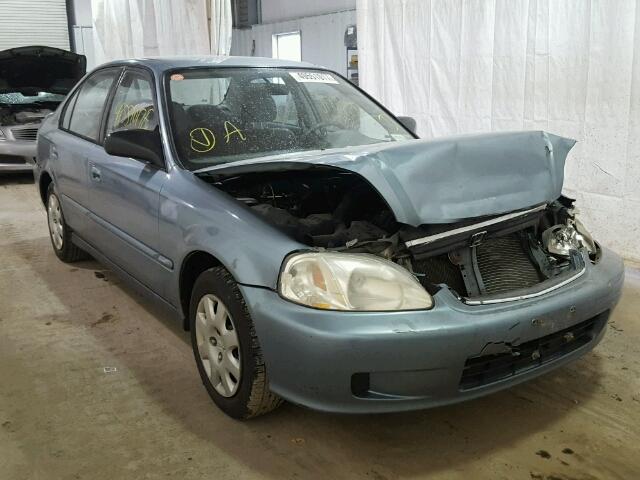 2HGEJ6612YH534325 - 2000 HONDA CIVIC BASE BLUE photo 1