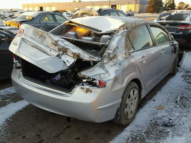 1HGFA16579L025958 - 2009 HONDA CIVIC LX SILVER photo 4