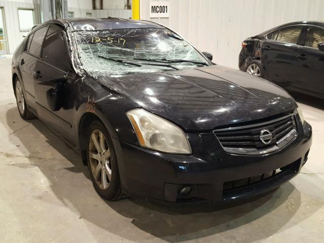 1N4BA41E58C827046 - 2008 NISSAN MAXIMA SE BLACK photo 1