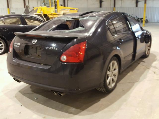 1N4BA41E58C827046 - 2008 NISSAN MAXIMA SE BLACK photo 4