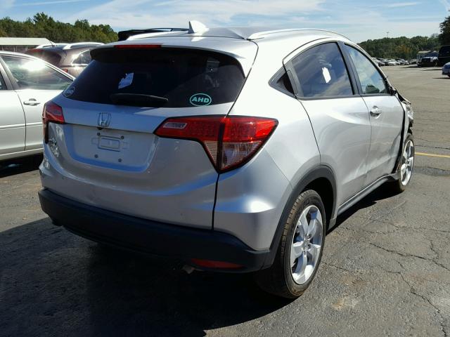 3CZRU5H74GM737729 - 2016 HONDA HR-V EXL SILVER photo 4