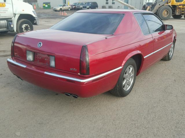 1G6ET1298WU601983 - 1998 CADILLAC ELDORADO T RED photo 4