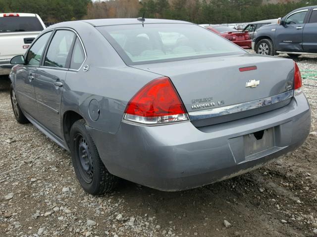 2G1WB57K091155571 - 2009 CHEVROLET IMPALA LS GRAY photo 3