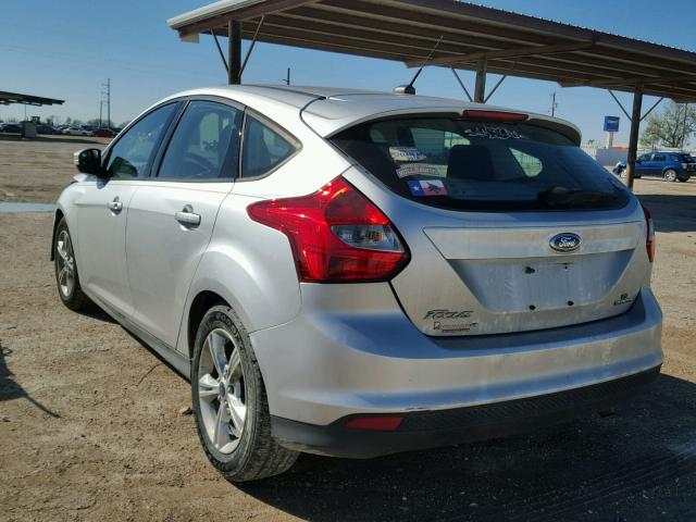 1FADP3K22EL183913 - 2014 FORD FOCUS SE SILVER photo 3