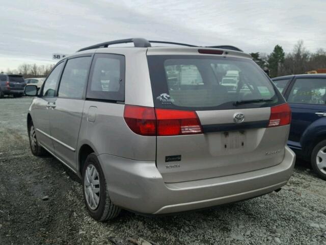 5TDZA23C85S285993 - 2005 TOYOTA SIENNA CE SILVER photo 3